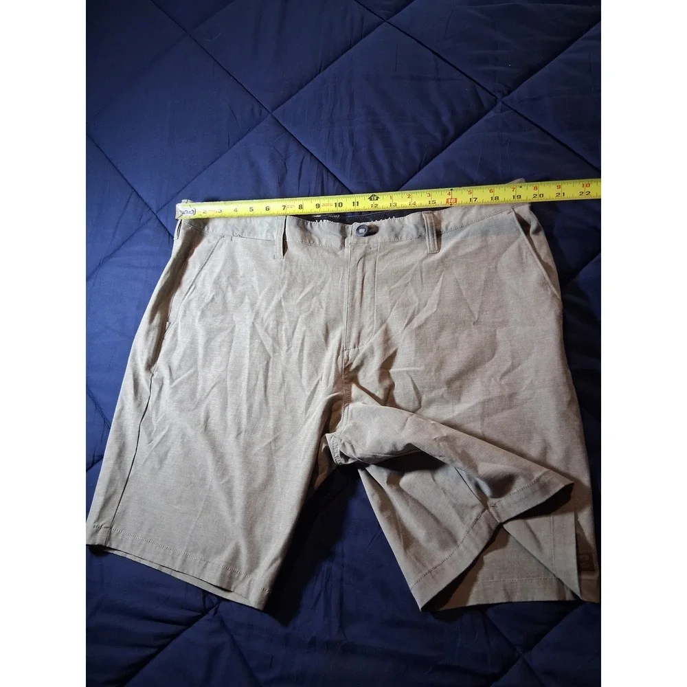 Billabong Submersible Hybrid Short Mens 40 Tan Khaki Heather Stretch Boardshorts
